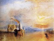 J.M.W. Turner The Fighting Temeraire Tugged to her Last Berth to be Broken Up china oil painting artist